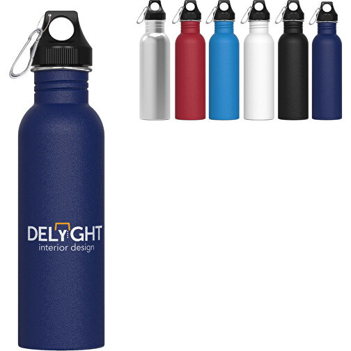 Wasserflasche Lennox 750ml , hellblau, Edelstahl & PP, 24,40cm (Höhe), Bild 2