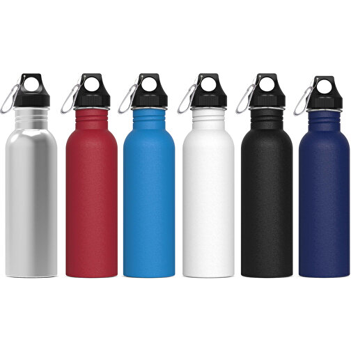 Wasserflasche Lennox 750ml , weiß, Edelstahl & PP, 24,40cm (Höhe), Bild 3