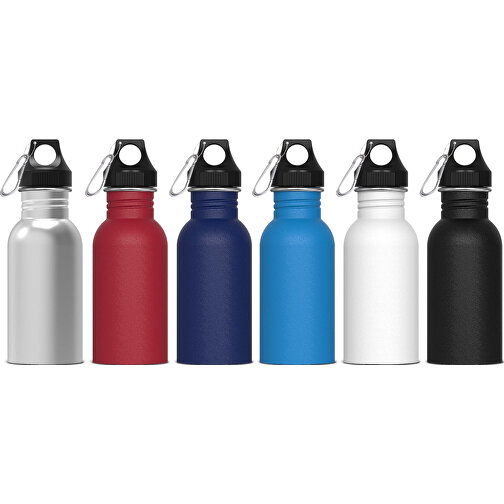 Wasserflasche Lennox 500ml , dunkelrot, Edelstahl & PP, 17,40cm (Höhe), Bild 3