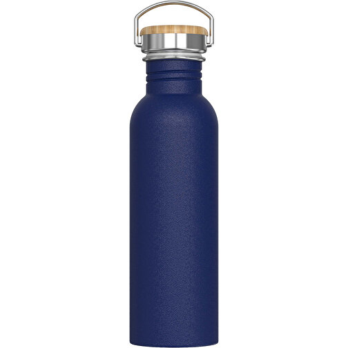 Wasserflasche Ashton 750ml , dunkelblau, Stainless steel, bamboo & PP, 24,40cm (Höhe), Bild 1
