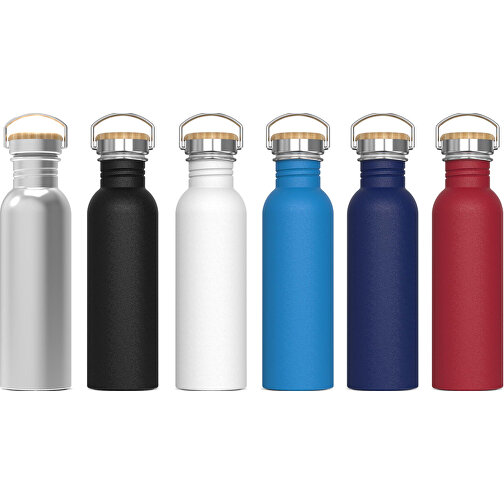 Wasserflasche Ashton 750ml , dunkelblau, Stainless steel, bamboo & PP, 24,40cm (Höhe), Bild 3