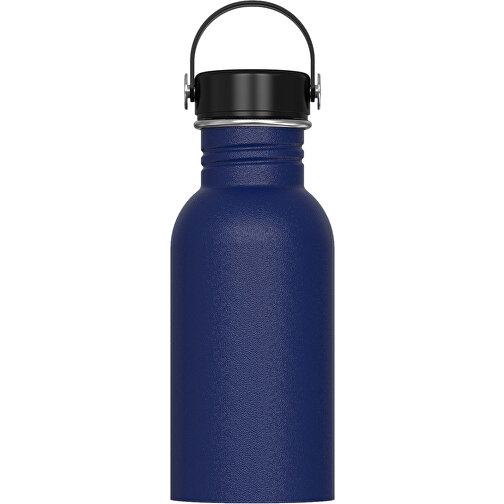 Wasserflasche Marley 500ml , dunkelblau, Edelstahl & PP, 17,40cm (Höhe), Bild 1