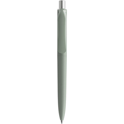 Prodir DS8 PBB True Biotic Push Kugelschreiber , Prodir, Alge-Silber satiniert, Bio-Polymere PHA/Metall, 14,10cm x 1,50cm (Länge x Breite), Bild 1