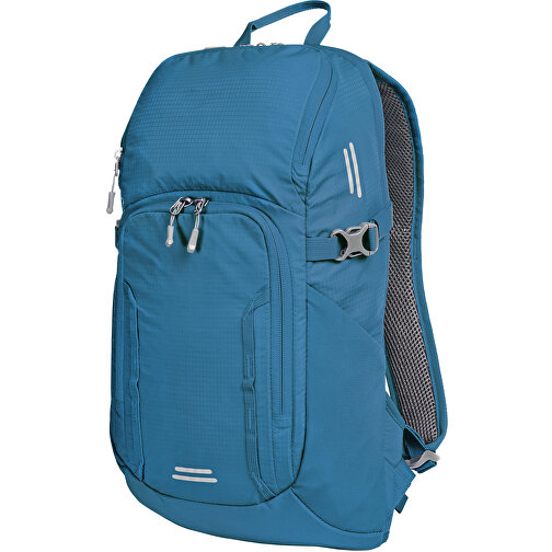 Daypack OUTDOOR , Halfar, blau, rPET ripstop, 12,00cm x 48,00cm x 27,00cm (Länge x Höhe x Breite), Bild 1