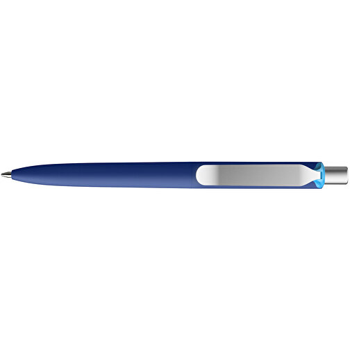 Prodir DS8 PSR Push Kugelschreiber , Prodir, klassikblau/silber satiniert/cyan, Kunststoff/Metall, 14,10cm x 1,50cm (Länge x Breite), Bild 5