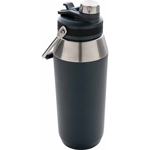 1L Vakuum StainlessSteel Flasche Mit Dual-Deckel-Funktion, Navy Blau , navy blau, Edelstahl, 11,00cm x 27,20cm (Länge x Höhe), Bild 1