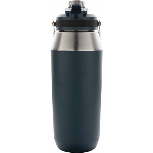 1L Vakuum StainlessSteel Flasche Mit Dual-Deckel-Funktion, Navy Blau , navy blau, Edelstahl, 11,00cm x 27,20cm (Länge x Höhe), Bild 2