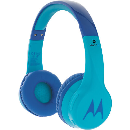 Motorola JR 300 Kids Wireless Safety Headphone, Blau , blau, ABS, 15,60cm x 16,00cm (Länge x Höhe), Bild 3