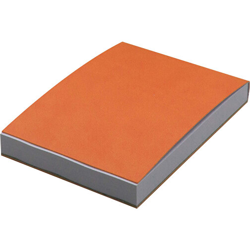 Notizbuch Mit 150 Blatt Recyclingpapier , orange, PU & Papier, 9,00cm x 12,50cm x 1,40cm (Länge x Höhe x Breite), Bild 2