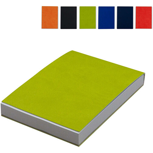 Notizbuch Mit 150 Blatt Recyclingpapier , orange, PU & Papier, 9,00cm x 12,50cm x 1,40cm (Länge x Höhe x Breite), Bild 4