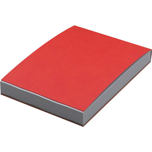 Notizbuch Mit 150 Blatt Recyclingpapier , rot, PU & Papier, 9,00cm x 12,50cm x 1,40cm (Länge x Höhe x Breite), Bild 2