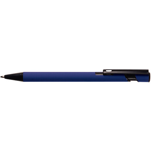 Kugelschreiber “Valencia” Soft-Touch , dunkelblau, Aluminium, 14,40cm (Länge), Bild 3