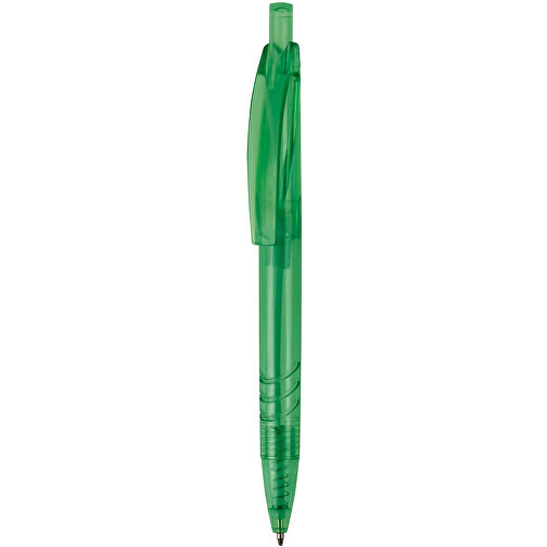 Kugelschreiber Aus R-PET-Material , transparent grün, R-PET, 14,00cm (Länge), Bild 1