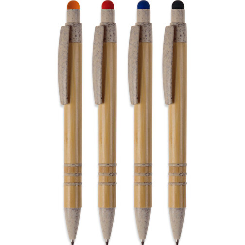 Bambuspenn med penn og elementer av hvetestrå, Bilde 5