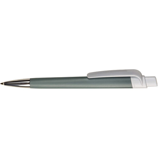 Kugelschreiber Prisma Mit NFC-Tag , grau / weiss, ABS, 14,50cm (Länge), Bild 3