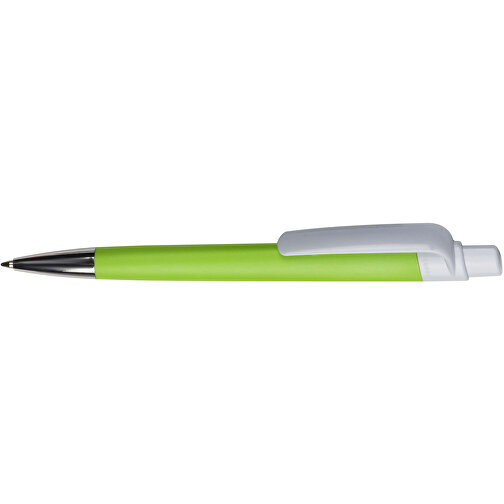 Kugelschreiber Prisma Mit NFC-Tag , licht groen / wit, ABS, 14,50cm (Länge), Bild 3