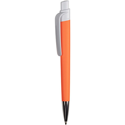 Kugelschreiber Prisma Mit NFC-Tag , orange / weiß, ABS, 14,50cm (Länge), Bild 1
