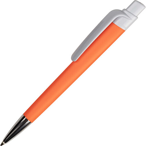 Kugelschreiber Prisma Mit NFC-Tag , orange / weiß, ABS, 14,50cm (Länge), Bild 2
