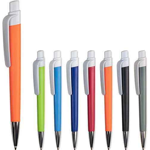 Kugelschreiber Prisma Mit NFC-Tag , orange / weiß, ABS, 14,50cm (Länge), Bild 4