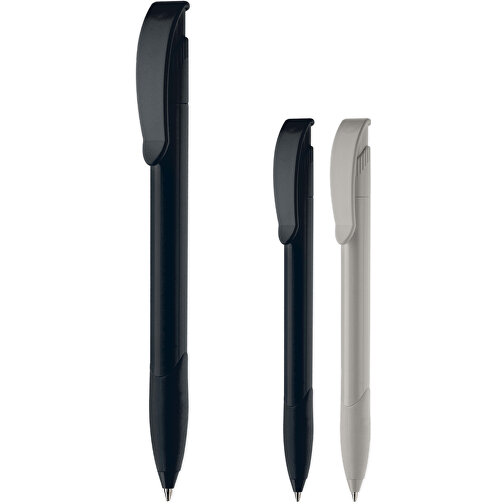 Kugelschreiber Apollo Recycled Mit Griffzone , grau, Recycled ABS, 14,70cm (Länge), Bild 5