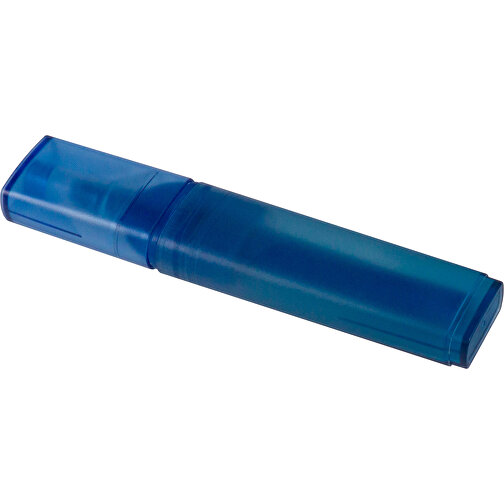 Textmarker Aus R-PET-Material , blau / blau, R-PET, 11,80cm x 1,20cm x 2,40cm (Länge x Höhe x Breite), Bild 2