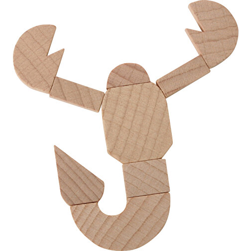 Mini-Skorpion-Puzzle , , 6,50cm x 1,30cm x 5,00cm (Länge x Höhe x Breite), Bild 3