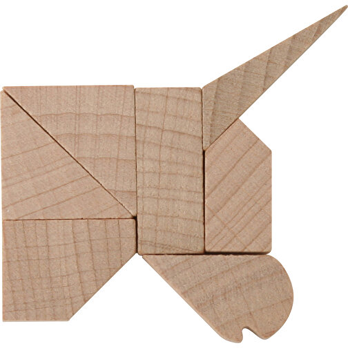 Mini-Stier-Puzzle , , 6,50cm x 1,30cm x 5,00cm (Länge x Höhe x Breite), Bild 3