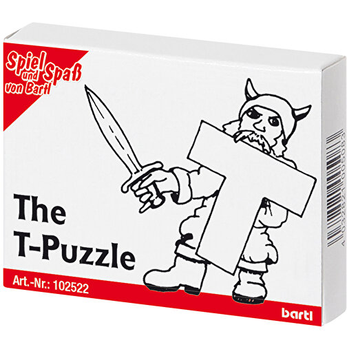The T-Puzzle , , 6,50cm x 1,30cm x 5,00cm (Länge x Höhe x Breite), Bild 1