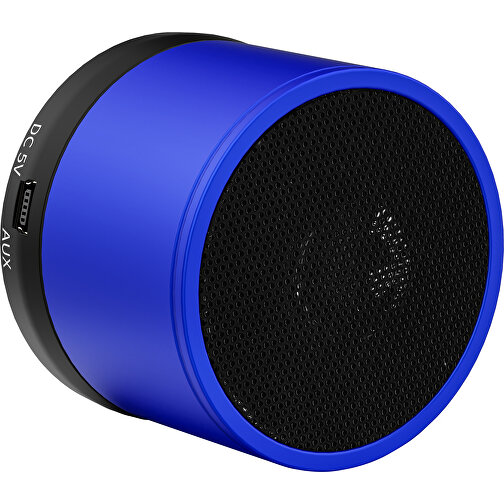 Bluetooth® Lautsprecher „Blues“ , Promo Effects, blau, ABS, Metall, Gummi, 5,00cm (Höhe), Bild 4