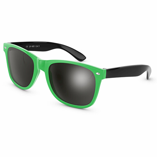SunShine Glänzend - UV 400 , Promo Effects, grün/schwarz, Rahmen aus Polycarbonat und Glass aus AC, 14,50cm x 4,80cm x 15,00cm (Länge x Höhe x Breite), Bild 1