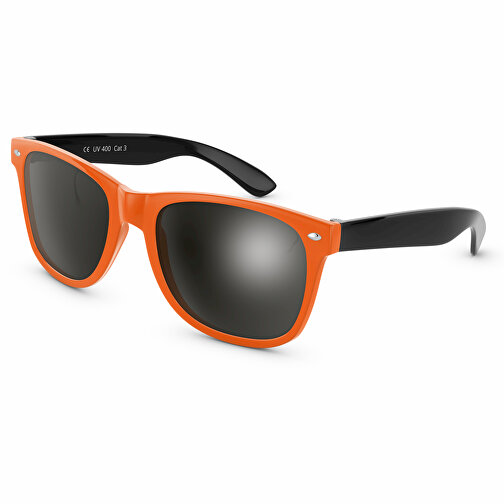 SunShine Glänzend - UV 400 , Promo Effects, orange/schwarz, Rahmen aus Polycarbonat und Glass aus AC, 14,50cm x 4,80cm x 15,00cm (Länge x Höhe x Breite), Bild 1