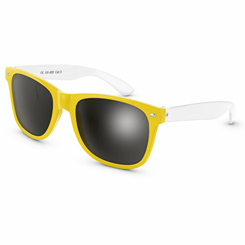 SunShine Glänzend - UV 400 , Promo Effects, gelb/transparent, Rahmen aus Polycarbonat und Glass aus AC, 14,50cm x 4,80cm x 15,00cm (Länge x Höhe x Breite), Bild 1