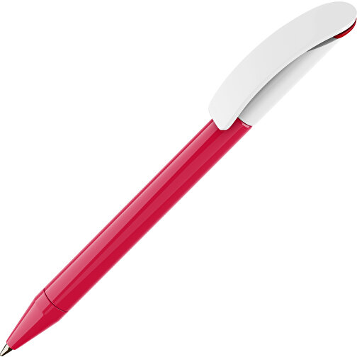 Prodir DS3 TPP Twist Kugelschreiber , Prodir, rot/weiß, Kunststoff, 13,80cm x 1,50cm (Länge x Breite), Bild 1