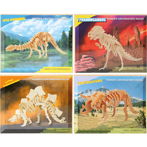 Holzpuzzle Dinosaurierskelett Sortiert , , 23,00cm x 0,60cm x 18,50cm (Länge x Höhe x Breite), Bild 2