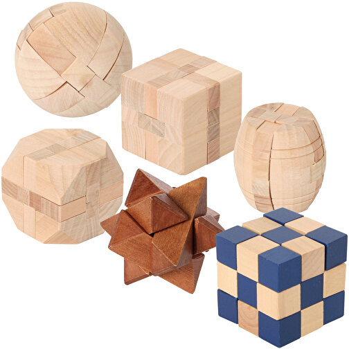 Display Holzpuzzles (24) , , 25,00cm x 10,50cm x 21,00cm (Länge x Höhe x Breite), Bild 1