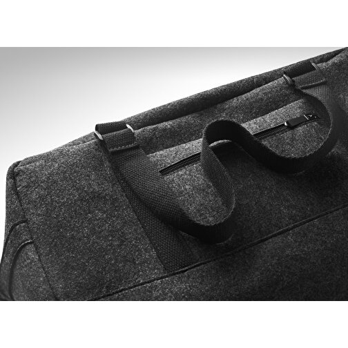 Indico Bag , silber glänzend, Fleece, 50,00cm x 28,00cm x 24,00cm (Länge x Höhe x Breite), Bild 10
