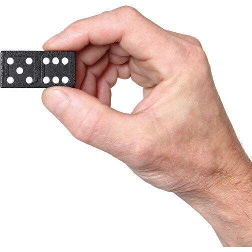 Domino Im Holzkasten, 55 Steine , , 26,00cm x 5,00cm x 6,50cm (Länge x Höhe x Breite), Bild 2