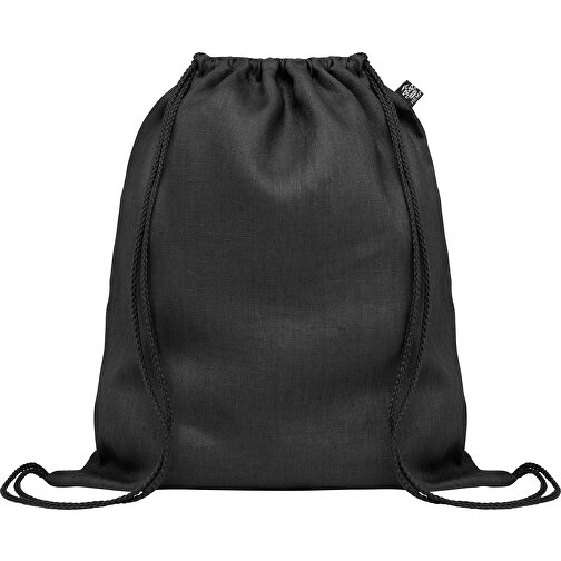 Naima Bag , schwarz, Hanfgewebe, 38,00cm x 42,00cm (Länge x Breite), Bild 3