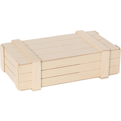 Caja de madera natural 36x19x9 cm, Imagen 1