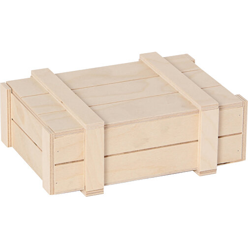 Caja de madera natural 20x13,5x6 cm, Imagen 1