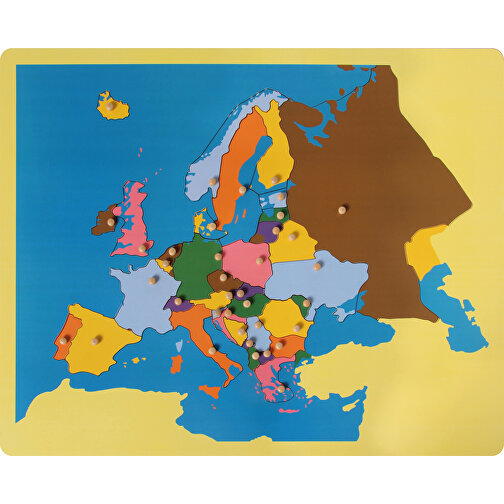 Puzzlekarte Europa , , 57,00cm x 2,00cm x 45,00cm (Länge x Höhe x Breite), Bild 1