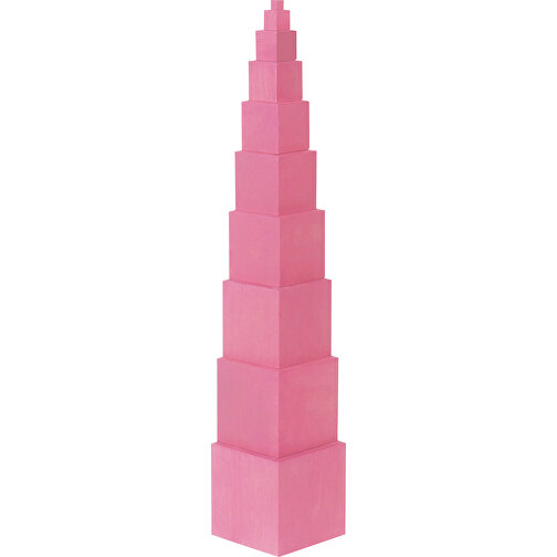 Rosa Turm , , 10,00cm x 55,00cm x 10,00cm (Länge x Höhe x Breite), Bild 1