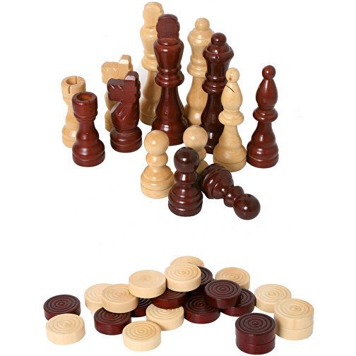 Spielfiguren-Set Schach/Dame , , 47,00cm x 12,00cm x 22,00cm (Länge x Höhe x Breite), Bild 1
