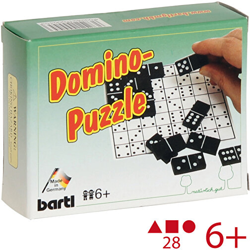Domino-Puzzle , , 10,00cm x 3,00cm x 7,50cm (Länge x Höhe x Breite), Bild 1