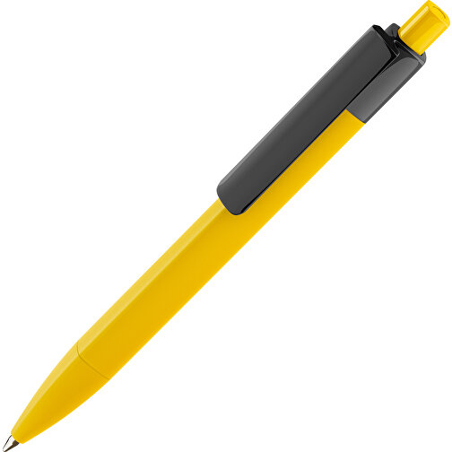 Prodir DS4 PMM Push Kugelschreiber , Prodir, gelb/schwarz, Kunststoff, 14,10cm x 1,40cm (Länge x Breite), Bild 1