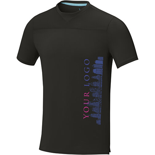 Borax Cool Fit T-Shirt Aus Recyceltem  GRS Material Für Herren , schwarz, Mesh mit Cool Fit Finish 90% GRS zertifiziertes recyceltes Polyester, 10% Elastan, 160 g/m2, XL, , Bild 2