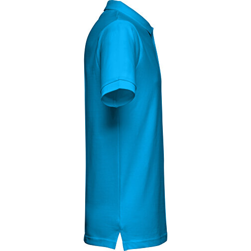 THC MONACO. Herren Poloshirt , wasserblau, 100% Baumwolle, M, 72,00cm x 50,00cm (Länge x Breite), Bild 3