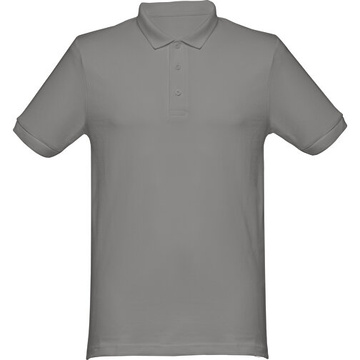 THC MONACO. Herren Poloshirt , grau, 100% Baumwolle, S, 70,00cm x 46,00cm (Länge x Breite), Bild 1