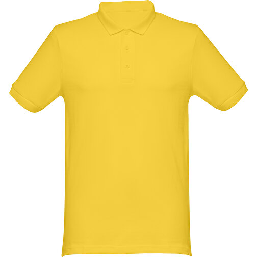 THC MONACO. Herren Poloshirt , gelb, 100% Baumwolle, S, 70,00cm x 46,00cm (Länge x Breite), Bild 1