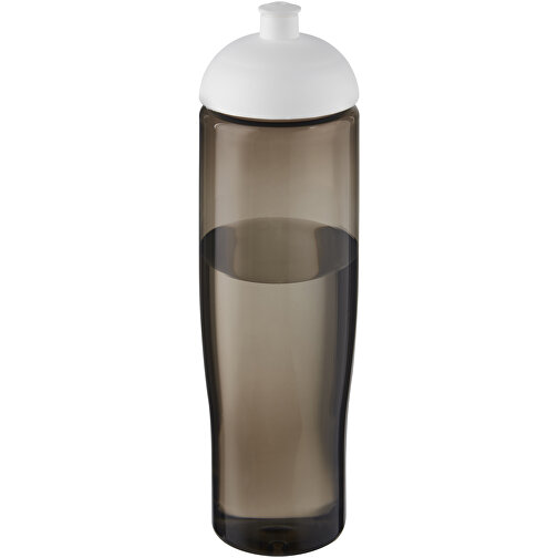 H2O Active® Eco Tempo 700 Ml Sportflasche Mit Stülpdeckel , weiß / kohle, PCR Kunststoff, PP Kunststoff, 23,90cm (Höhe), Bild 1